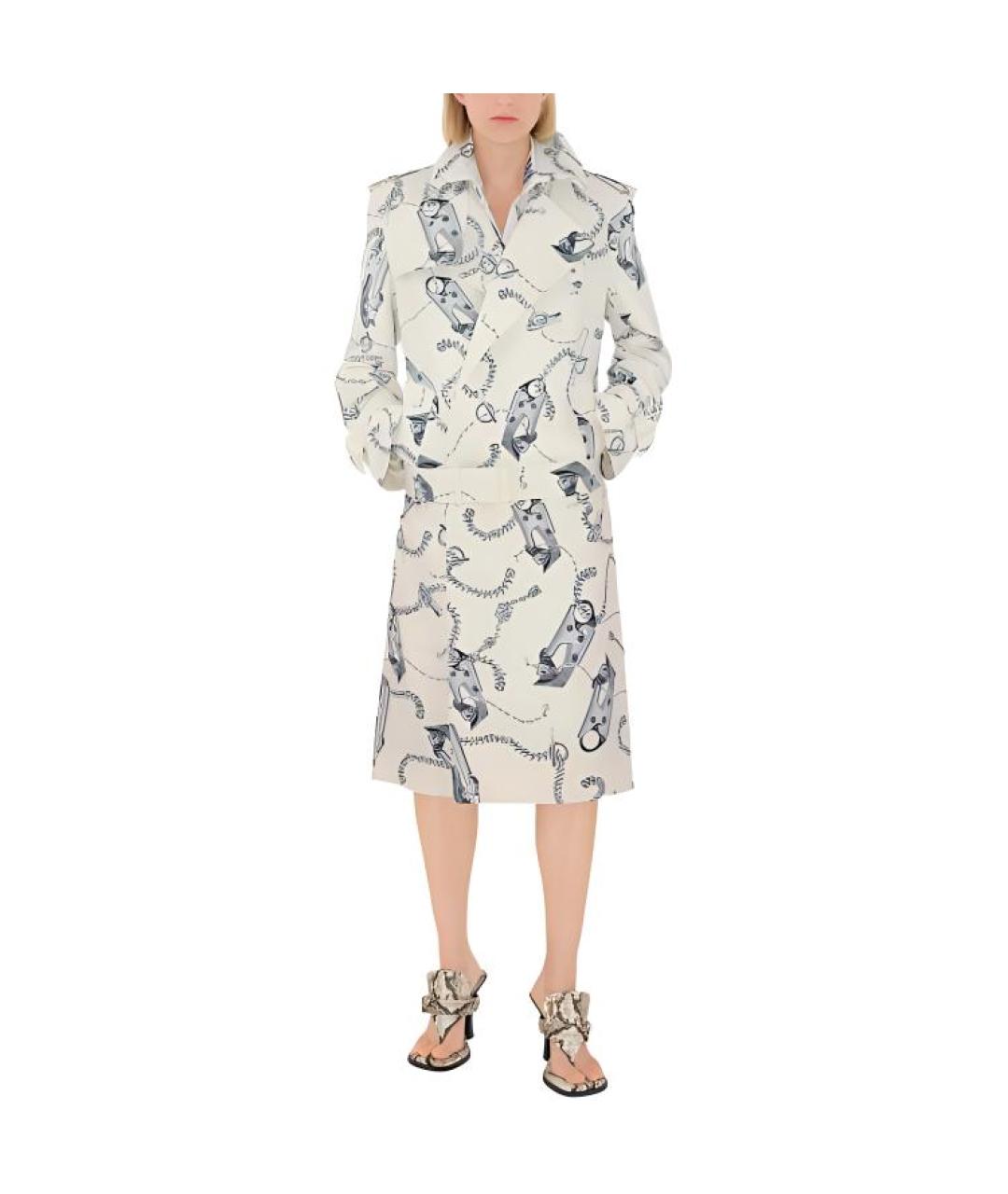 BURBERRY Белый тренч/плащ, фото 3