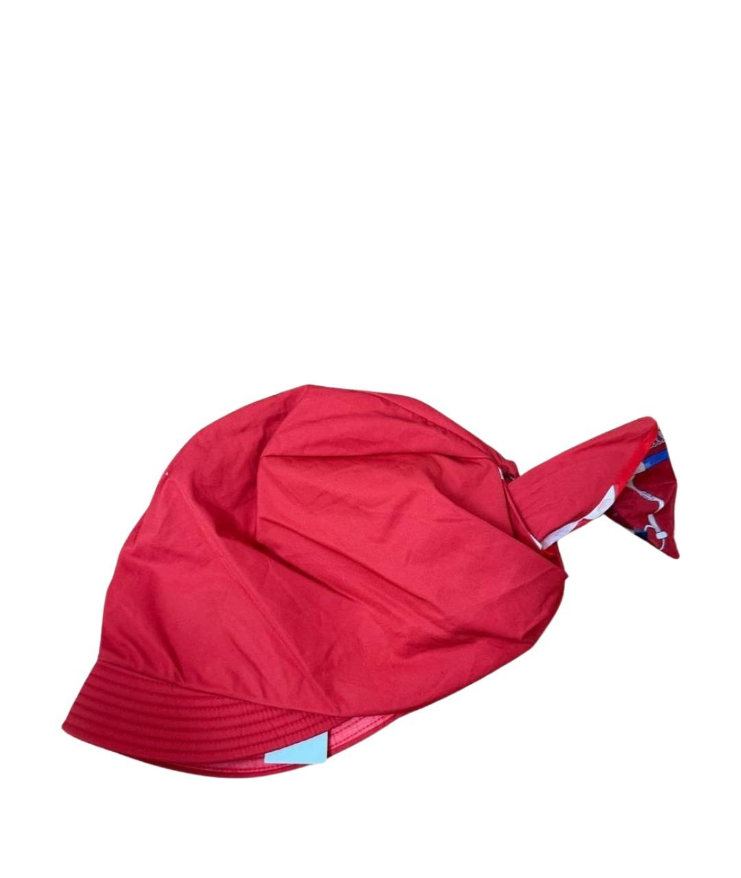 HERMES Оранжевая хлопковая панама, фото 1