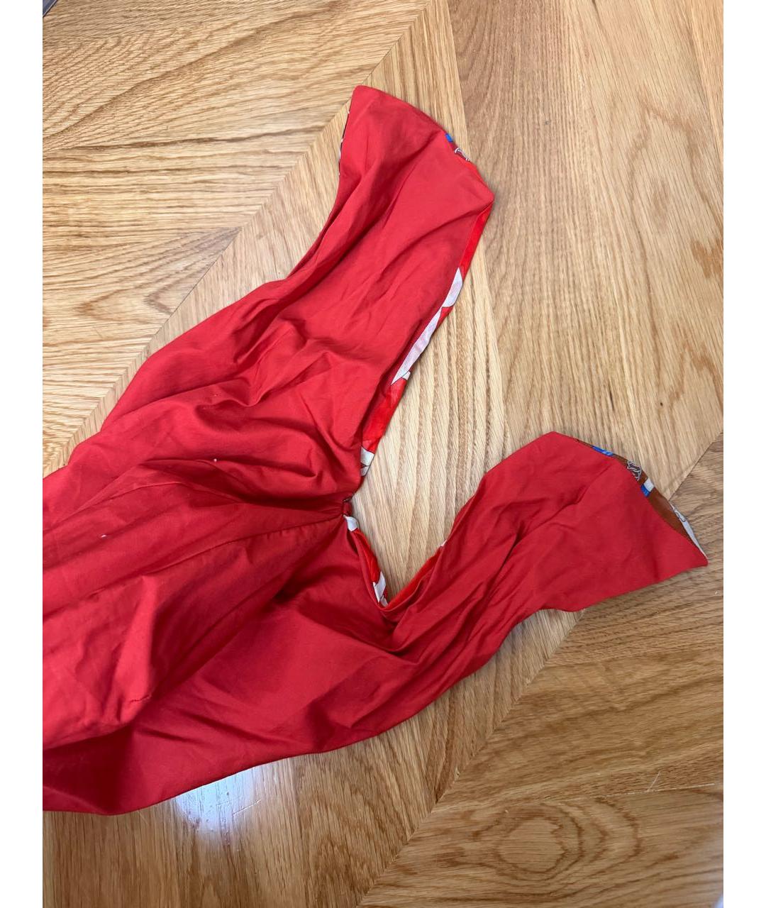 HERMES Оранжевая хлопковая панама, фото 4