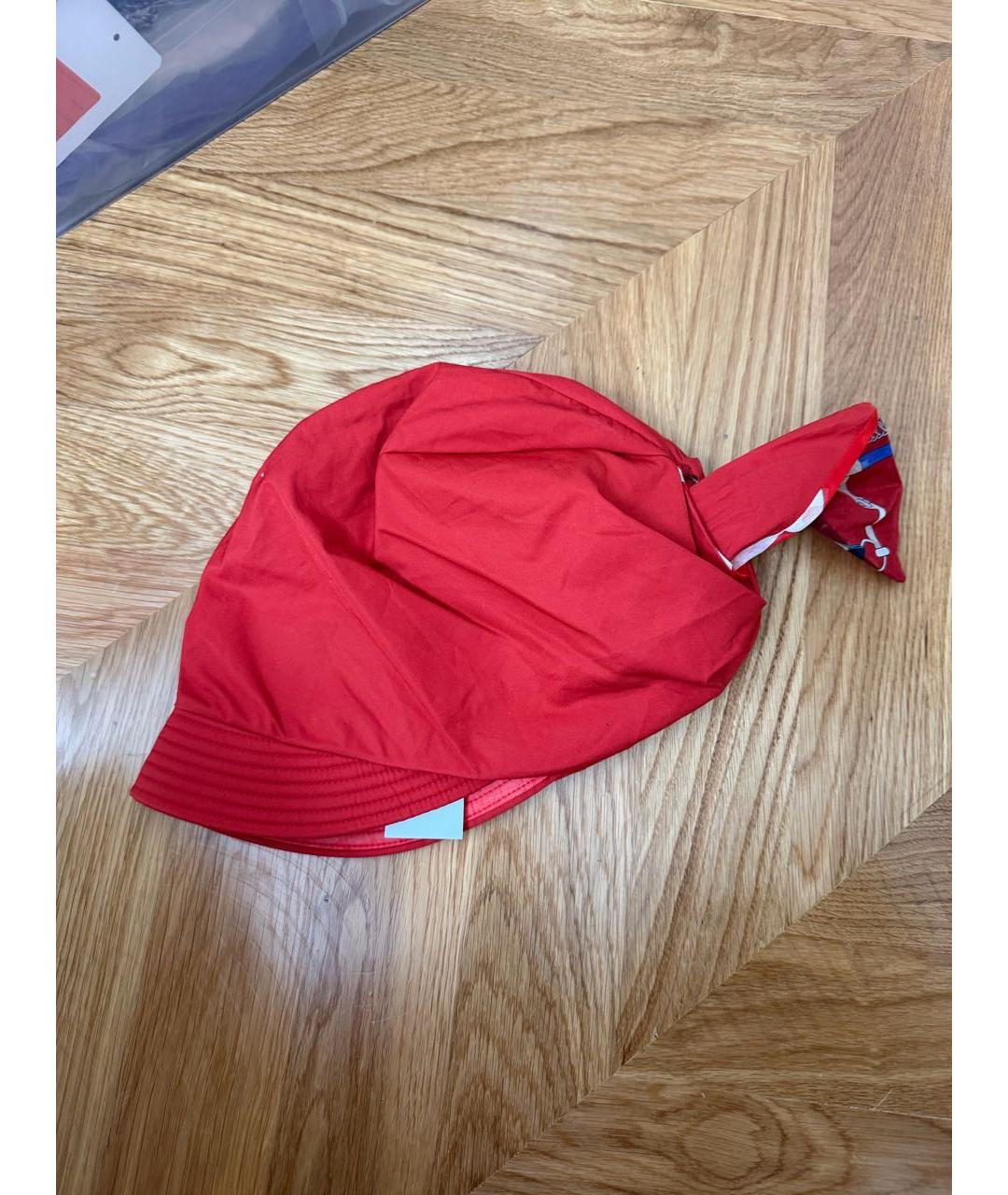 HERMES Оранжевая хлопковая панама, фото 5