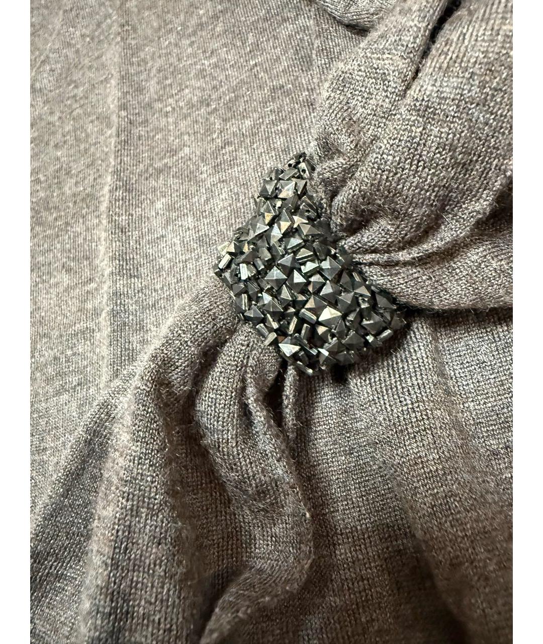 BRUNELLO CUCINELLI Коричневая кашемировая водолазка, фото 3