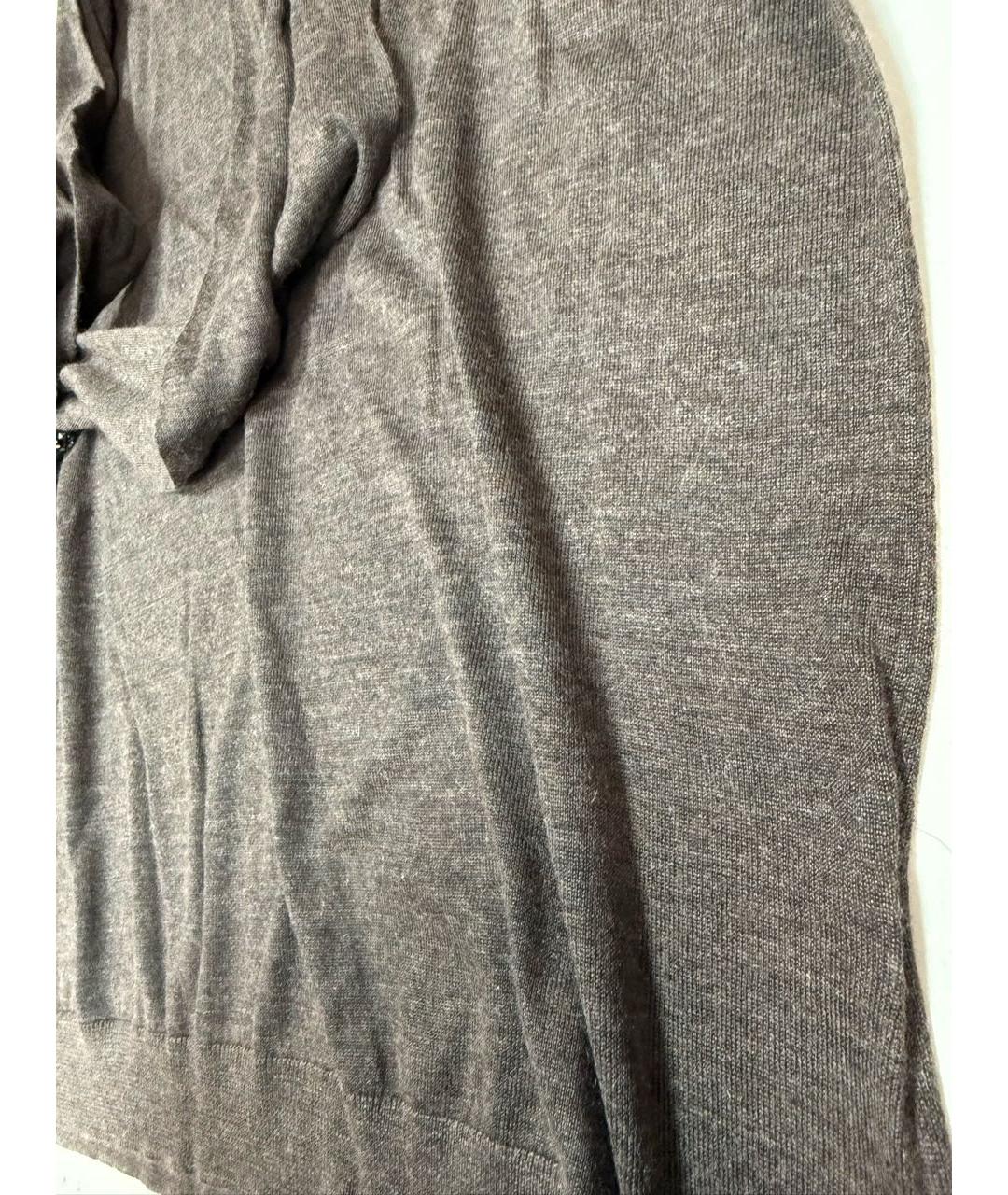 BRUNELLO CUCINELLI Коричневая кашемировая водолазка, фото 2