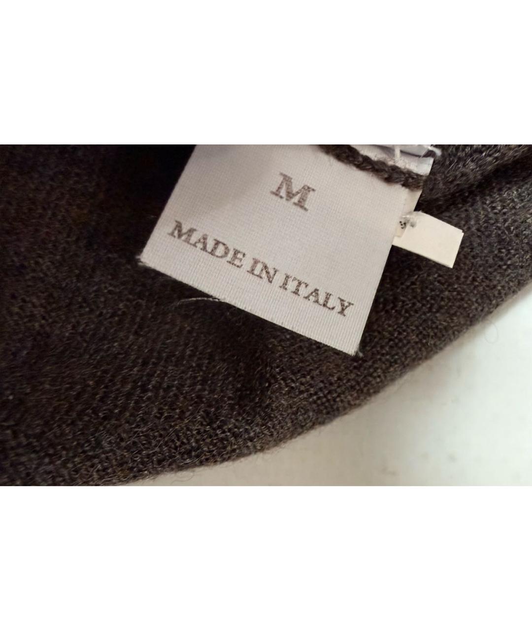 BRUNELLO CUCINELLI Коричневая кашемировая водолазка, фото 6