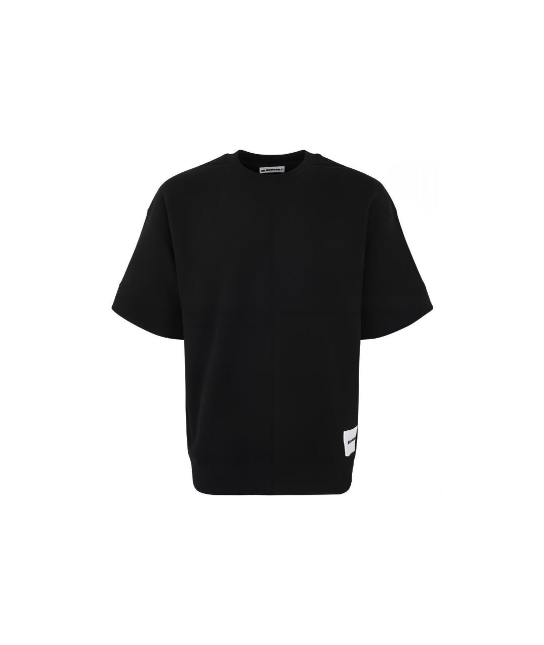 JIL SANDER Черная футболка, фото 3