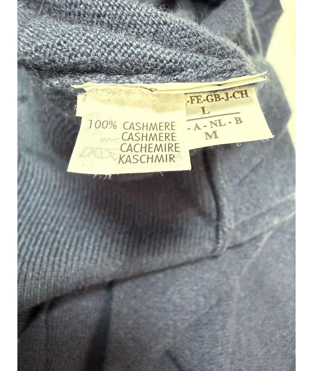 BRUNELLO CUCINELLI Синий кашемировый кардиган, фото 5