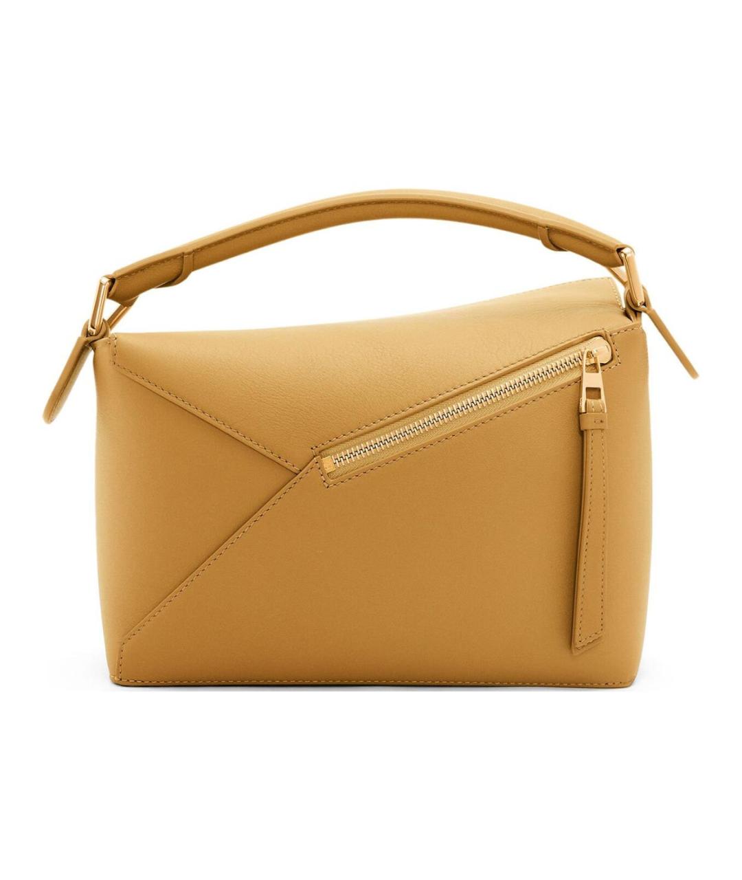 LOEWE Оранжевая кожаная сумка с короткими ручками, фото 1
