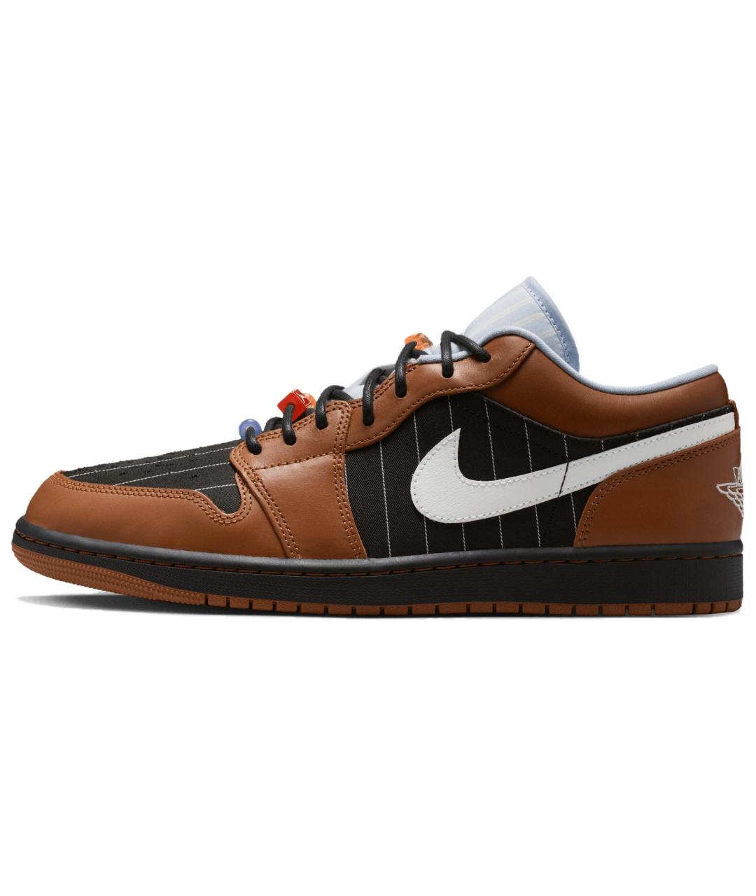 JORDAN Коричневые высокие кроссовки / кеды, фото 2