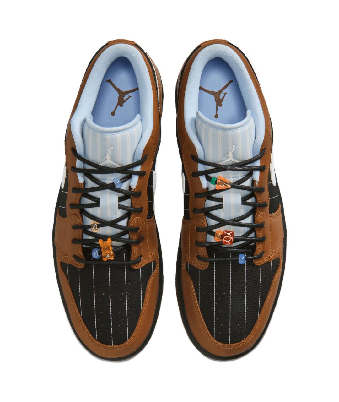 JORDAN Коричневые высокие кроссовки / кеды, фото 6