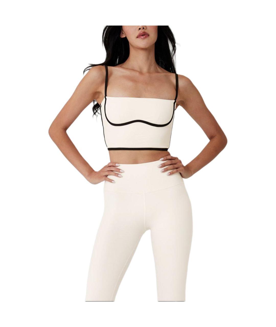 ALO YOGA Бежевая майка, фото 5