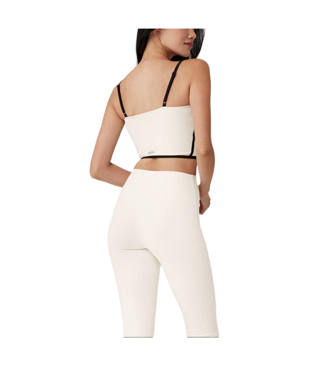 ALO YOGA Бежевая майка, фото 2