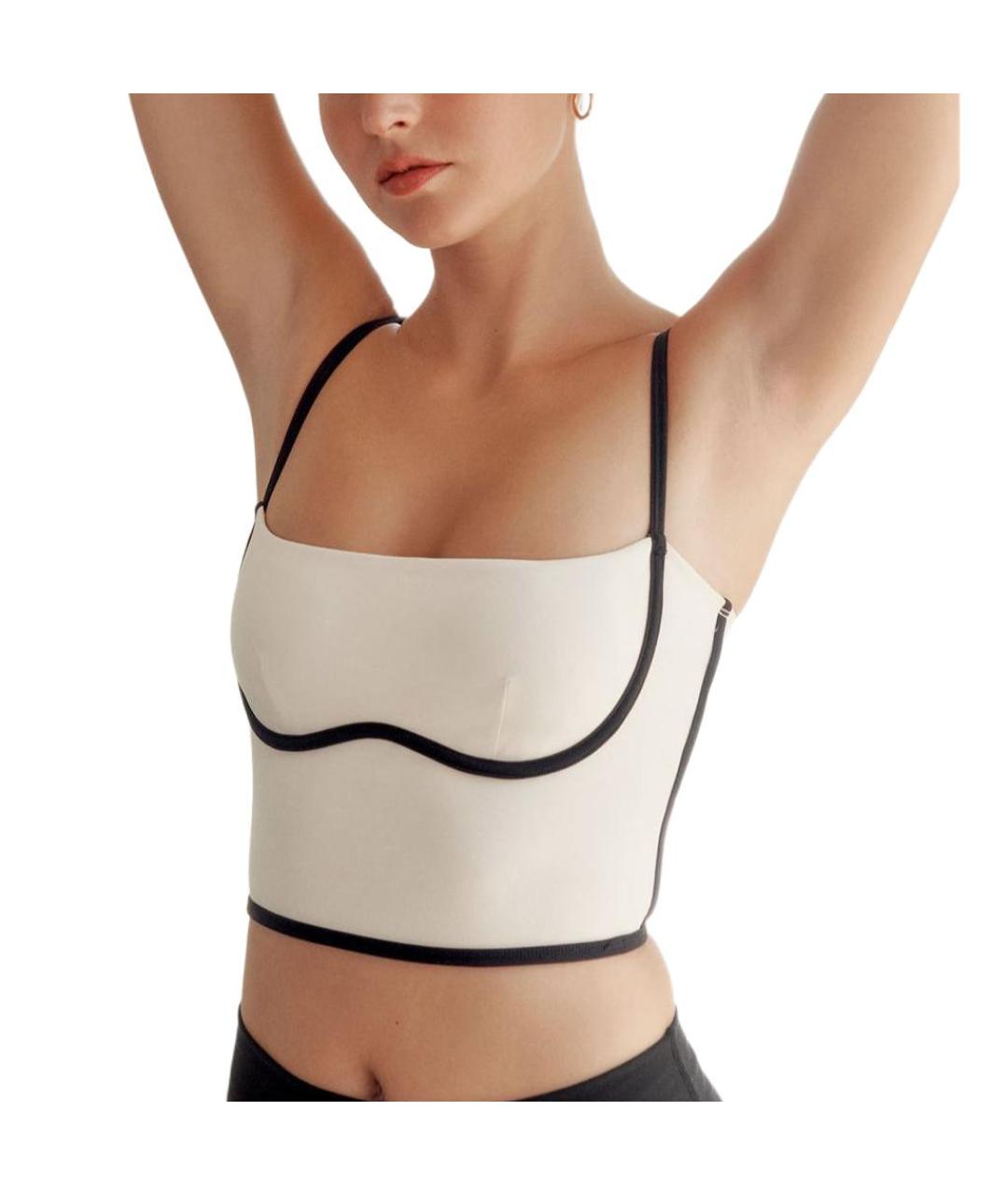 ALO YOGA Бежевая майка, фото 4