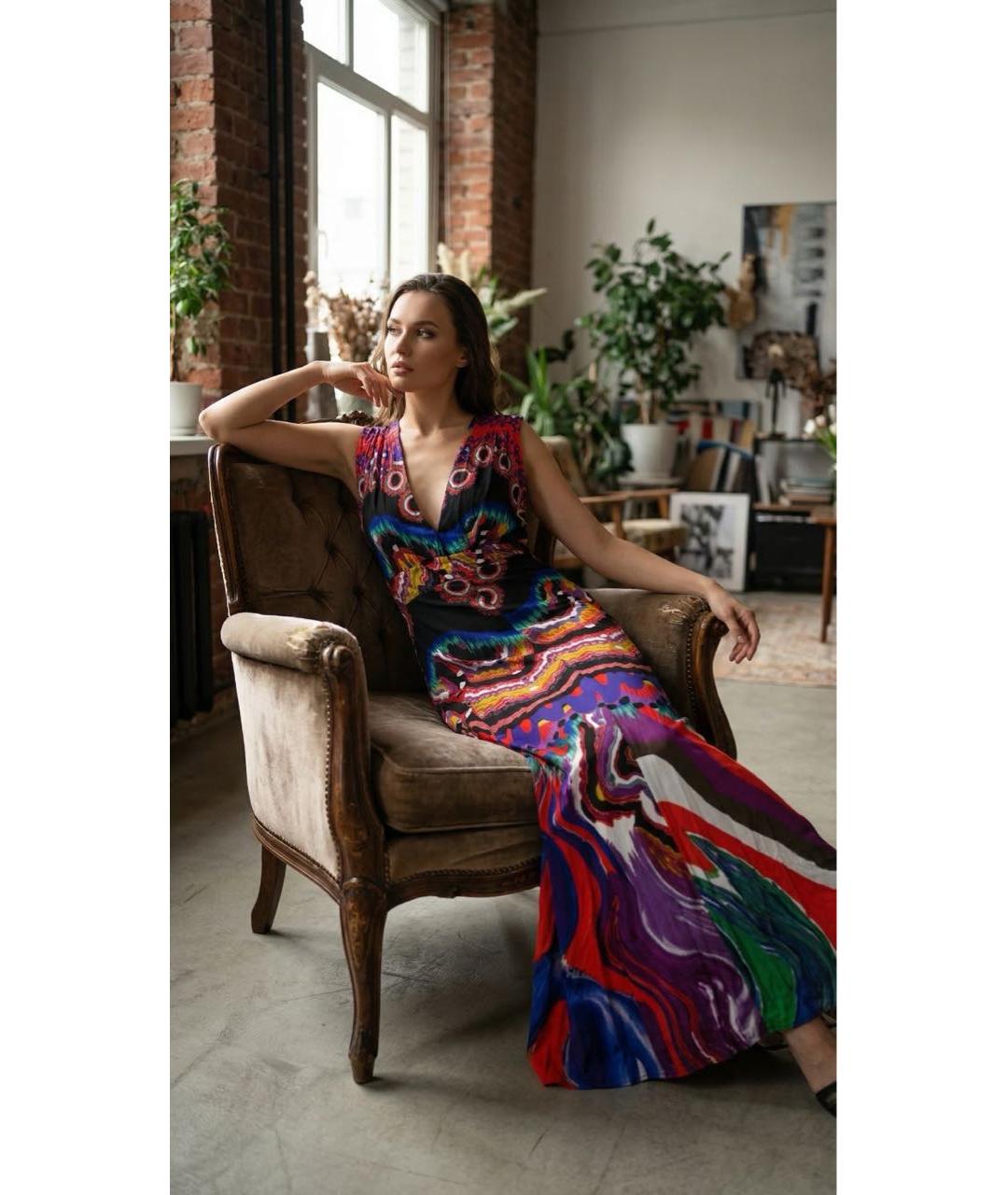 ROBERTO CAVALLI Мульти сарафан, фото 6