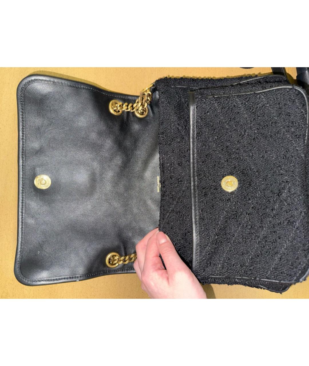 SAINT LAURENT Черная сумка тоут, фото 5