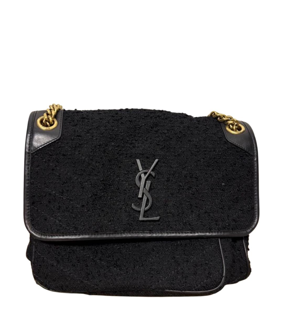 SAINT LAURENT Черная сумка тоут, фото 1