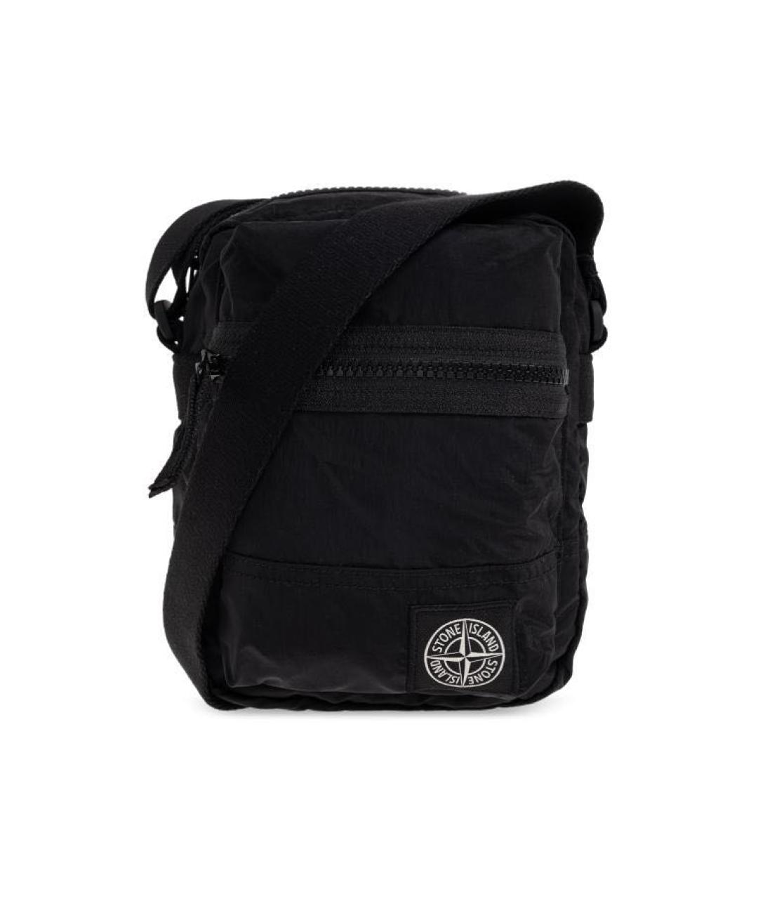 STONE ISLAND Черная барсетка, фото 7