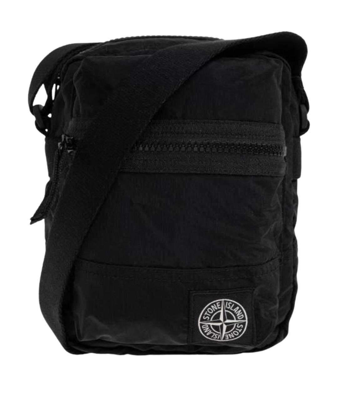 STONE ISLAND Черная барсетка, фото 1