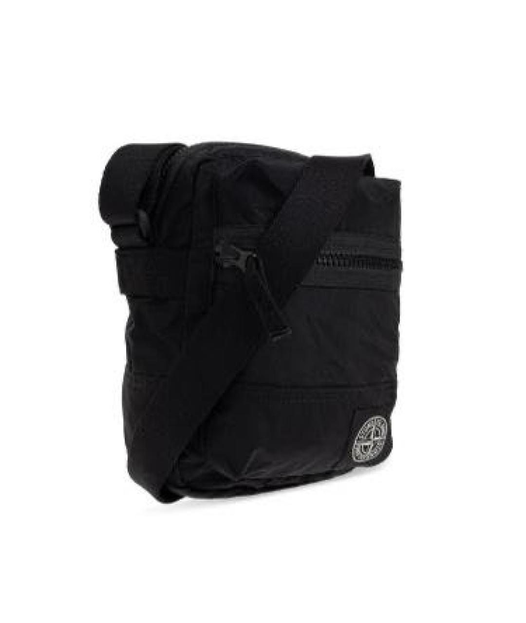 STONE ISLAND Черная барсетка, фото 3