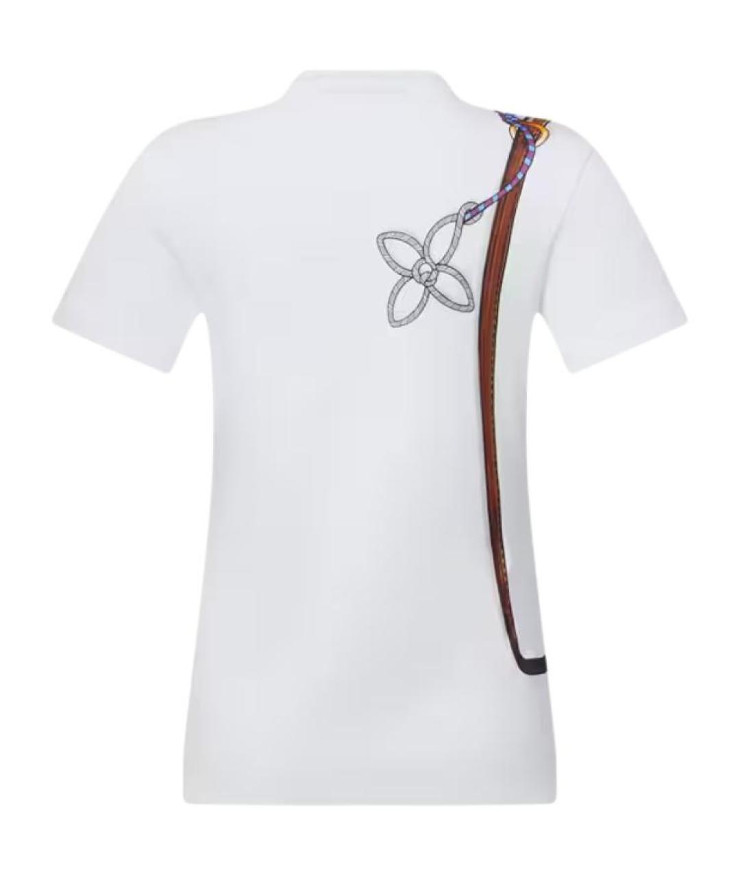 LOUIS VUITTON Белая хлопковая футболка, фото 2