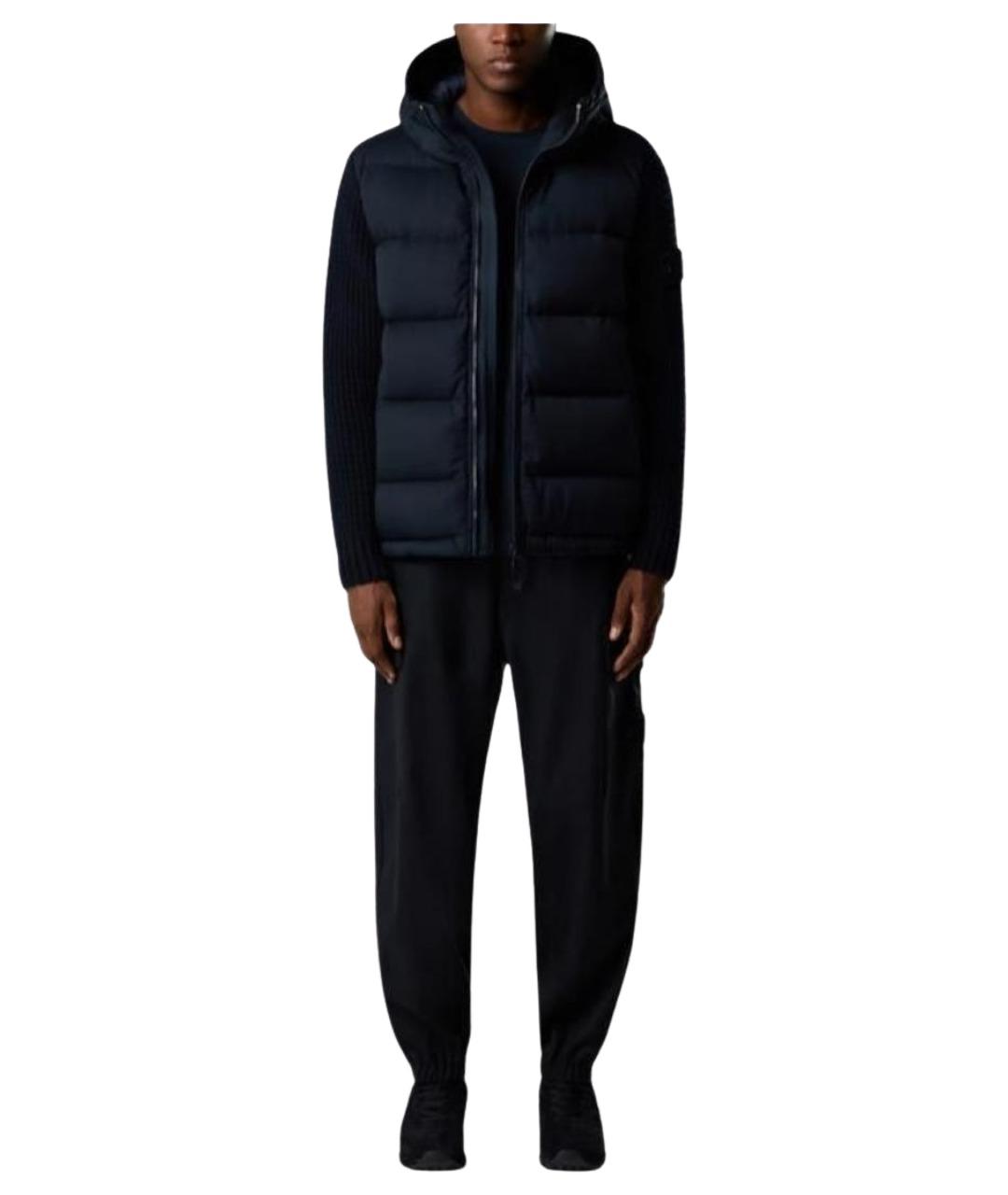 STONE ISLAND Темно-синие брюки чинос, фото 3