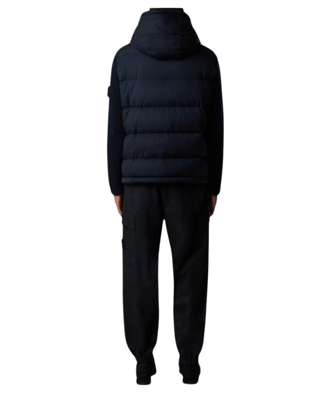 STONE ISLAND Темно-синие брюки чинос, фото 4