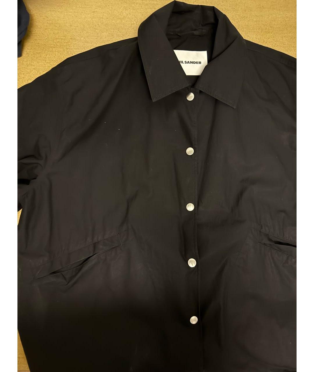 JIL SANDER Черная хлопковая куртка, фото 4