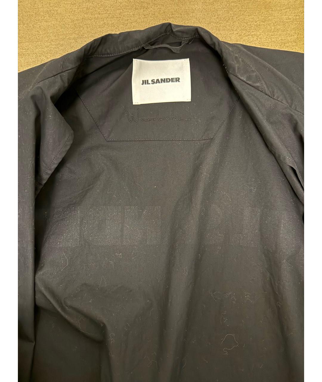 JIL SANDER Черная хлопковая куртка, фото 3