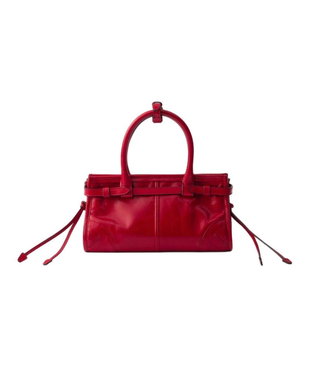 PRADA Красная кожаная сумка через плечо, фото 4