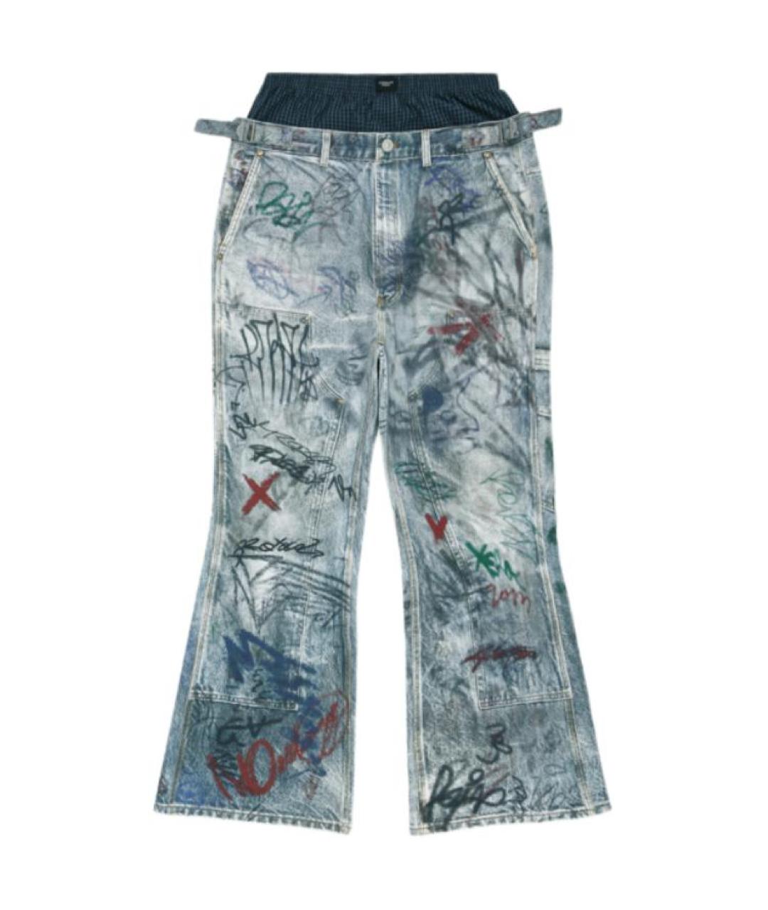 PROTOCOL INDEX Синие прямые джинсы, фото 1