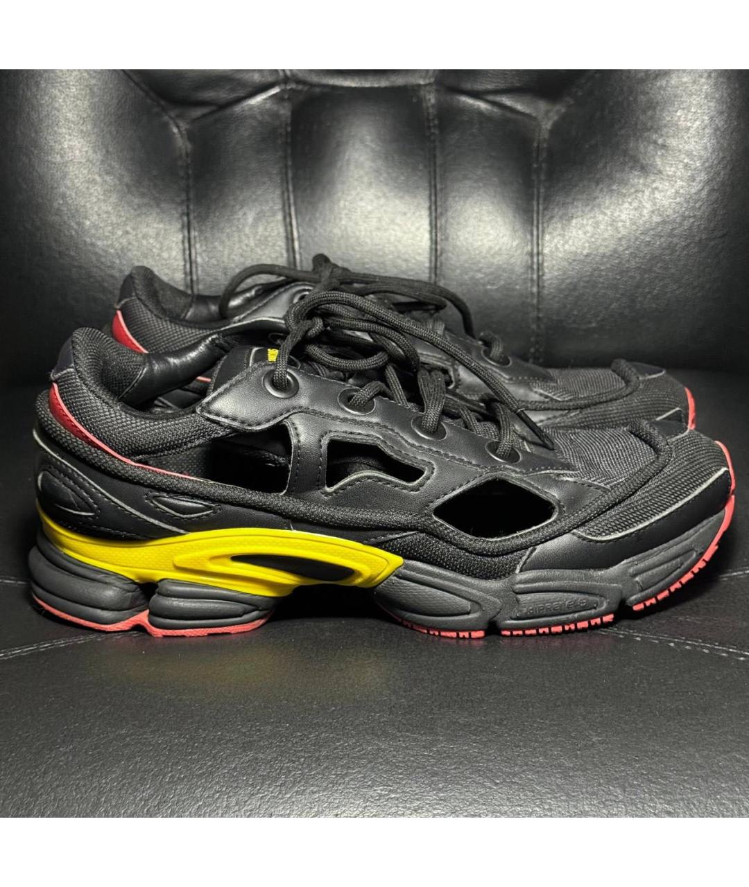 ADIDAS X RAF SIMONS Черные текстильные низкие кроссовки / кеды, фото 9