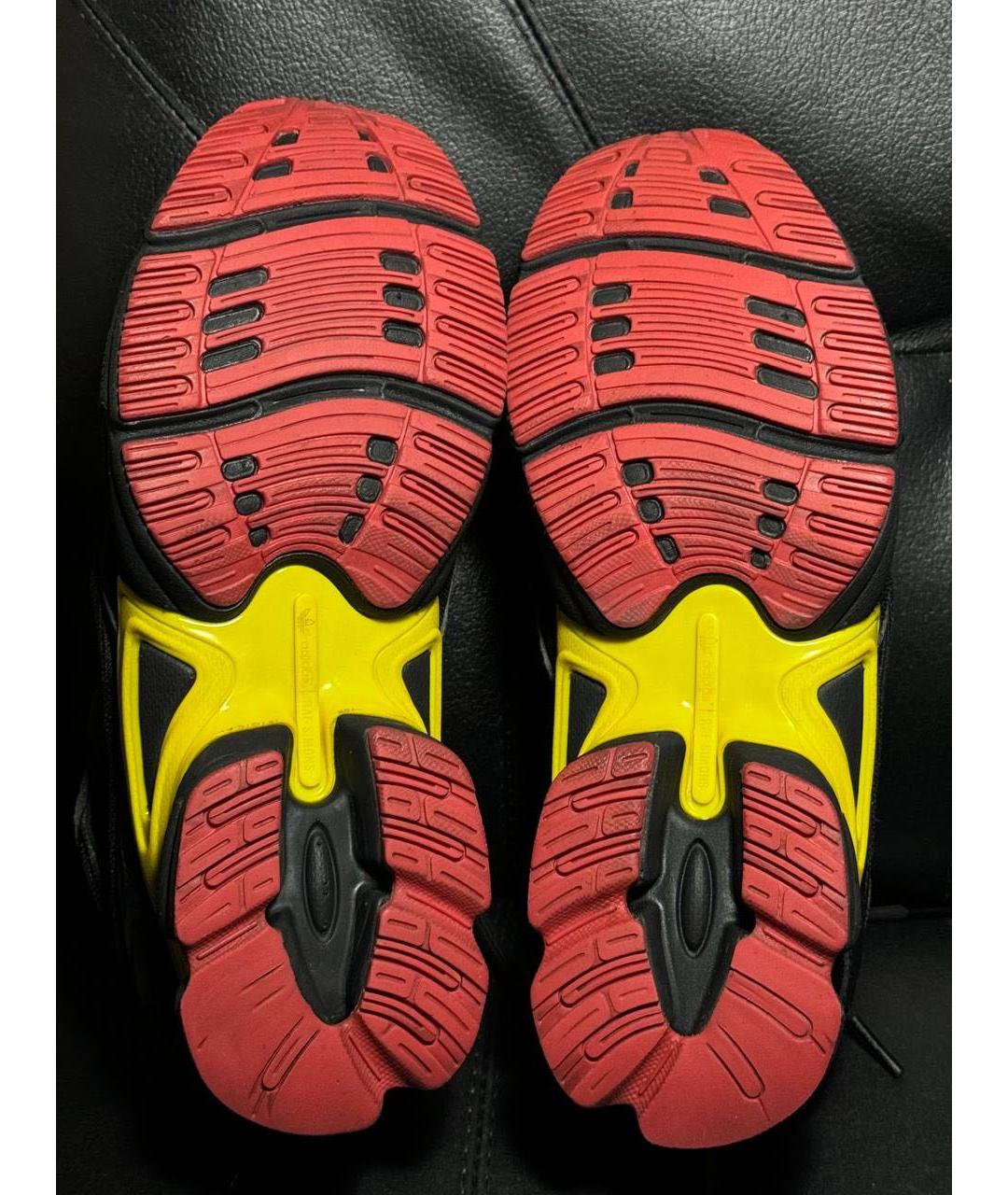 ADIDAS X RAF SIMONS Черные текстильные низкие кроссовки / кеды, фото 8