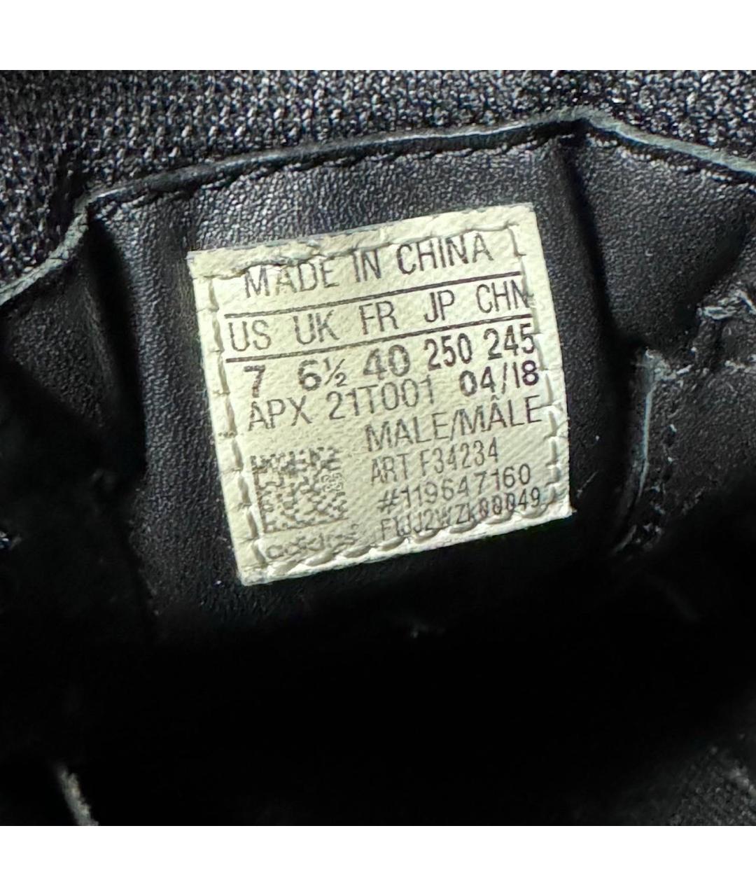 ADIDAS X RAF SIMONS Черные текстильные низкие кроссовки / кеды, фото 6