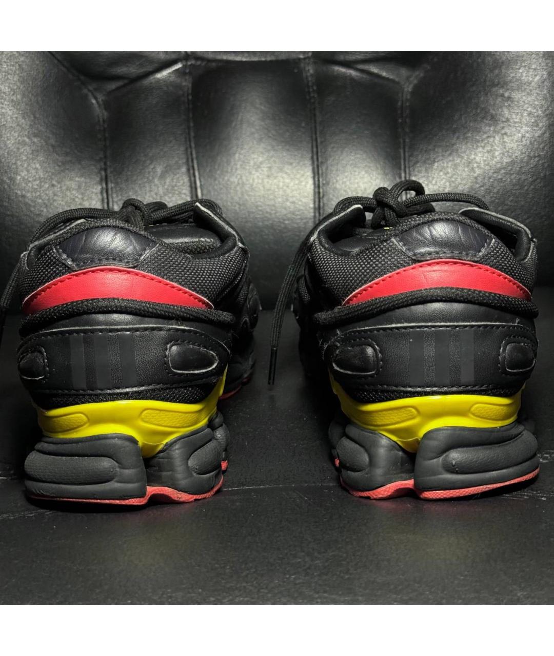 ADIDAS X RAF SIMONS Черные текстильные низкие кроссовки / кеды, фото 2