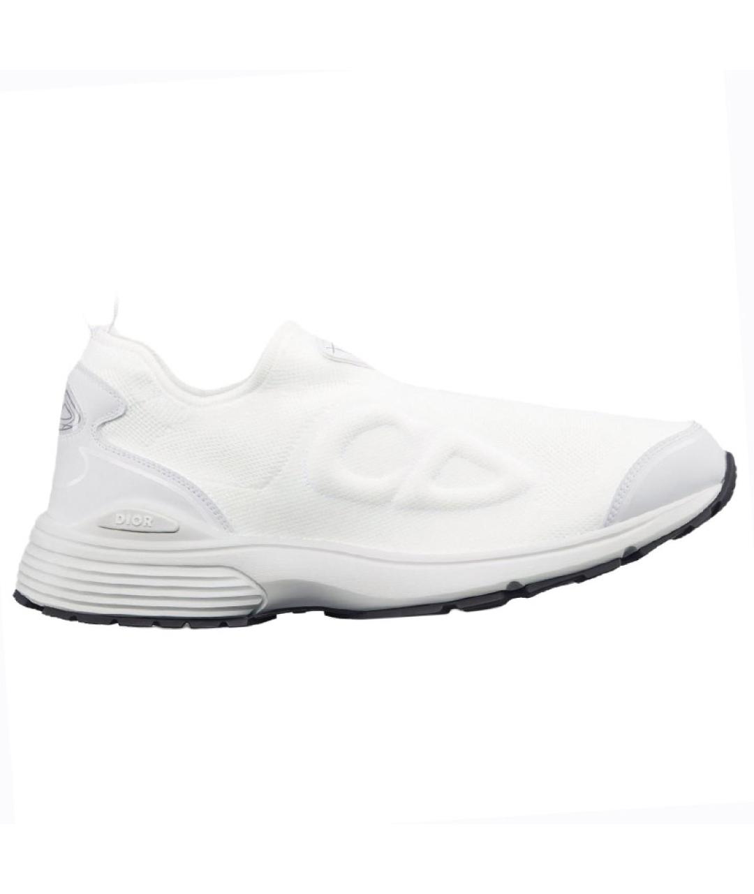 CHRISTIAN DIOR Белые текстильные низкие кроссовки / кеды, фото 2