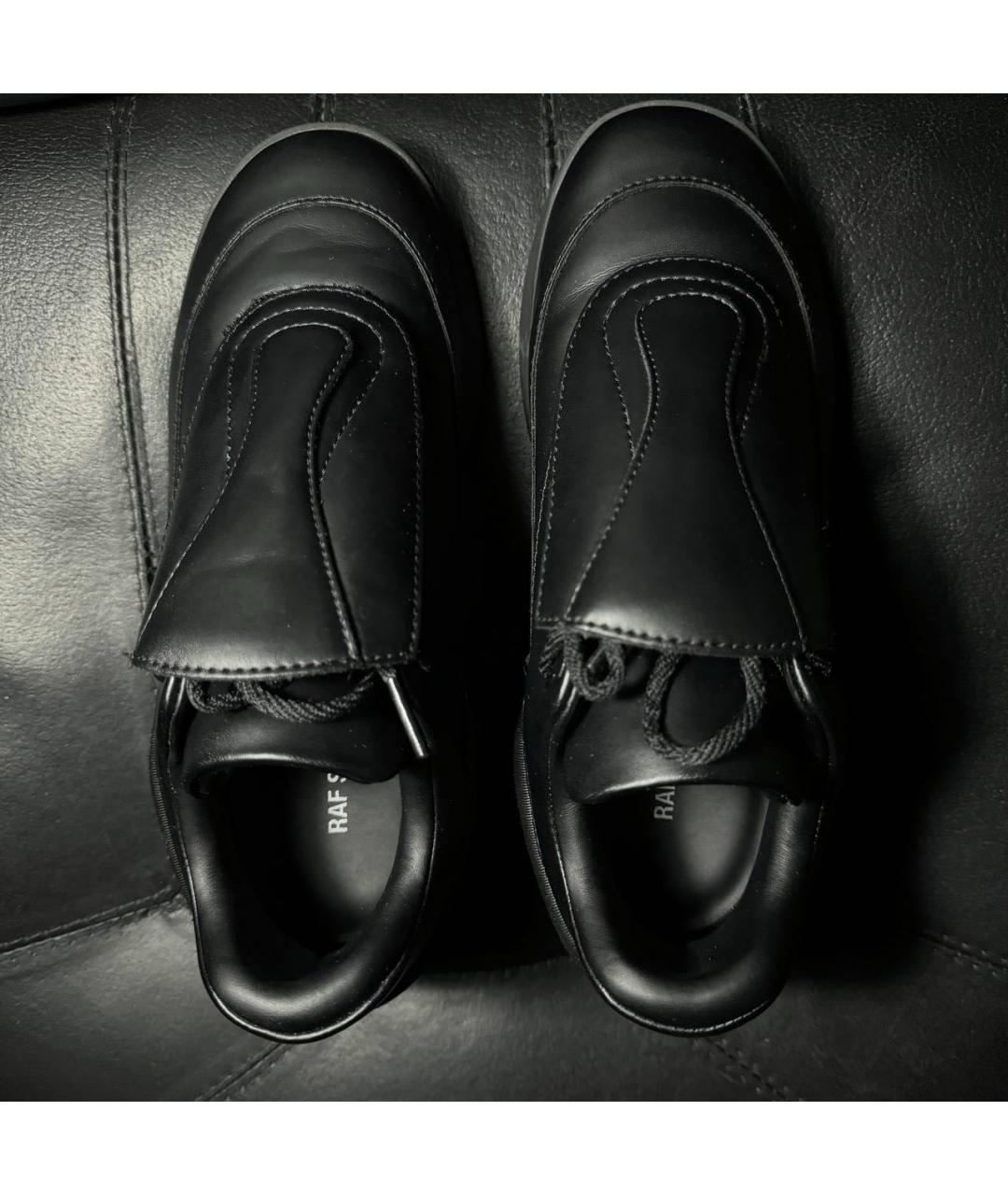 RAF SIMONS Черные текстильные кроссовки, фото 6