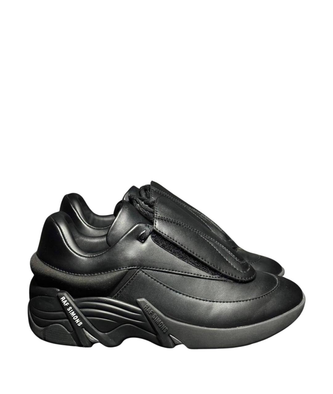 RAF SIMONS Черные текстильные кроссовки, фото 1