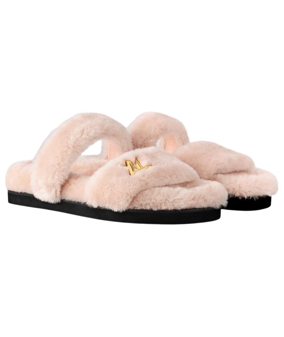 LOUIS VUITTON Розовые шлепанцы, фото 3