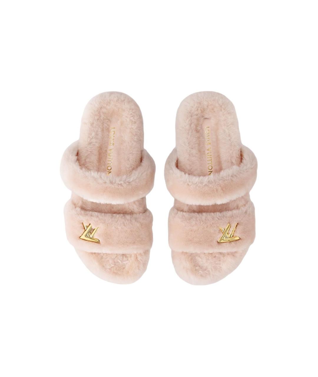 LOUIS VUITTON Розовые шлепанцы, фото 4