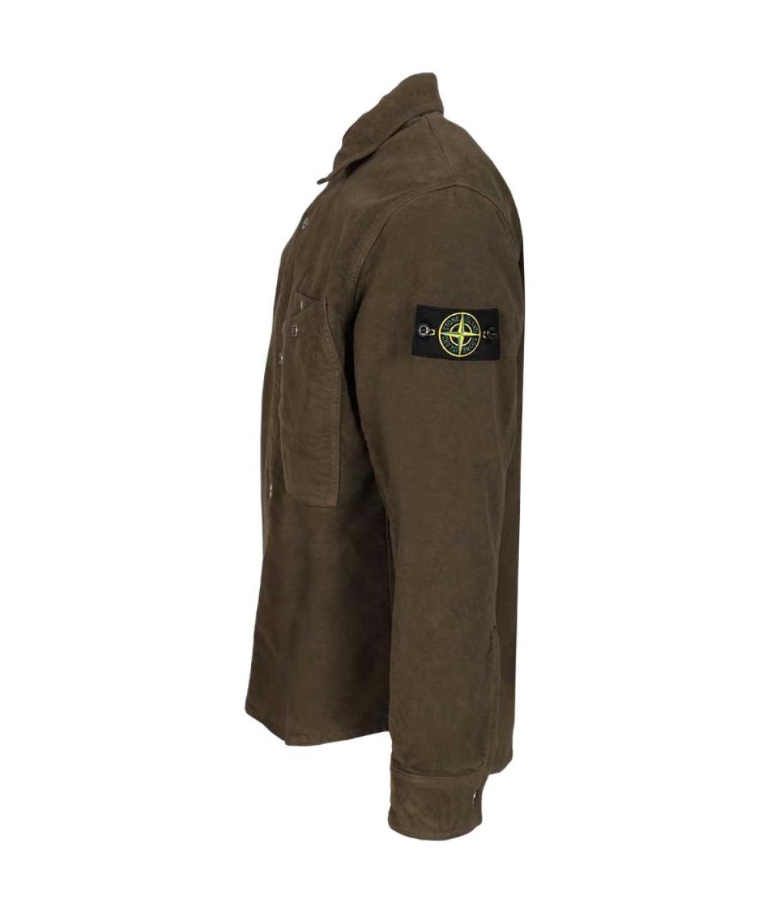 STONE ISLAND Зеленая классическая рубашка, фото 3