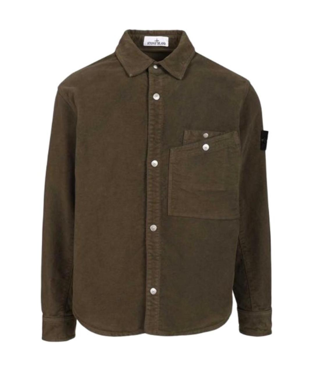 STONE ISLAND Зеленая классическая рубашка, фото 1