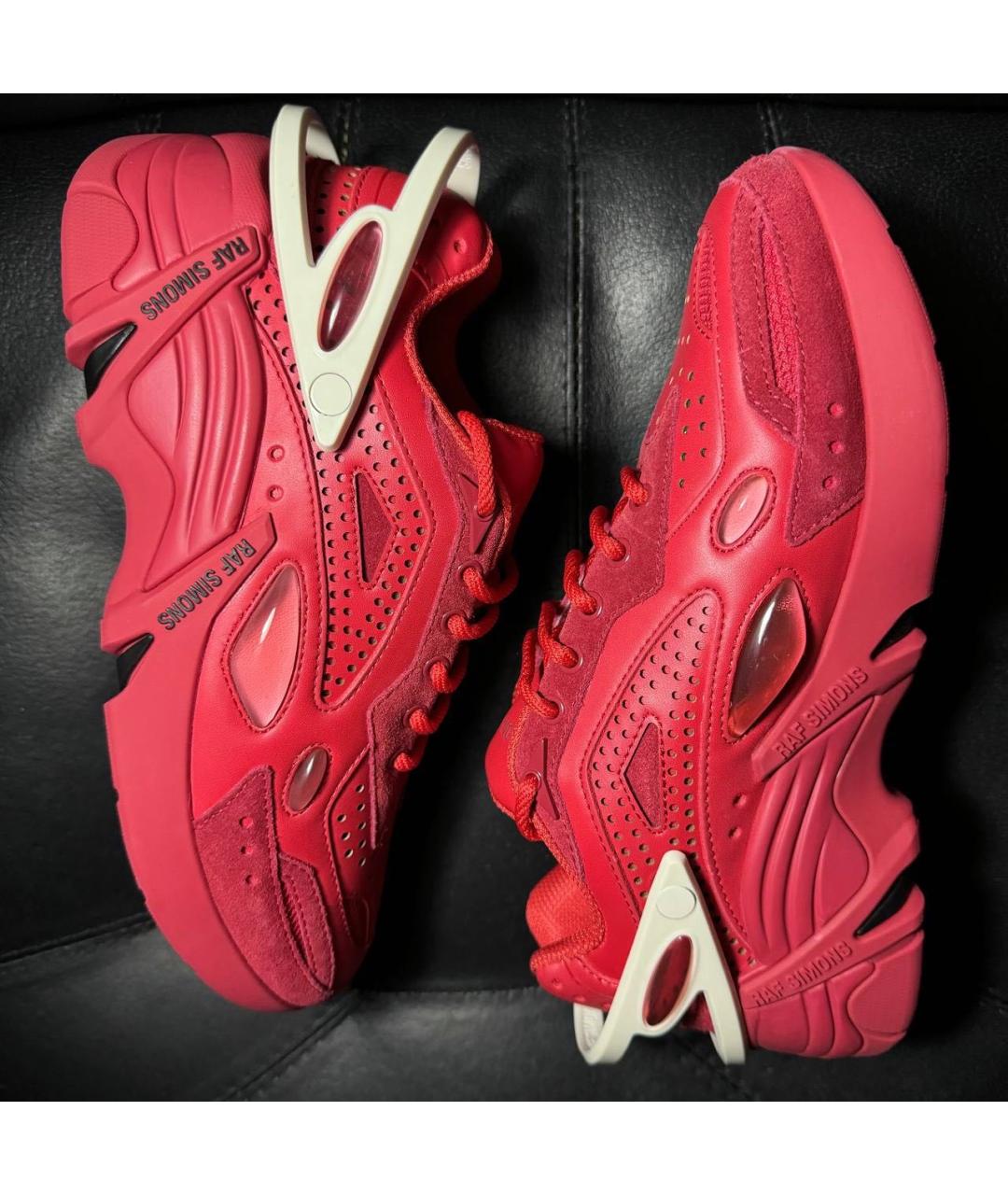 RAF SIMONS Красные текстильные кроссовки, фото 5