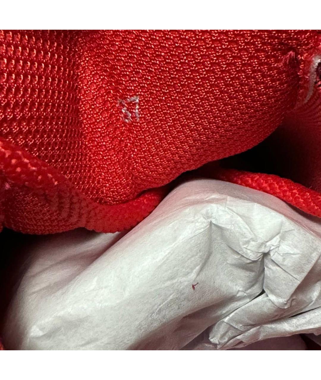 RAF SIMONS Красные текстильные кроссовки, фото 6