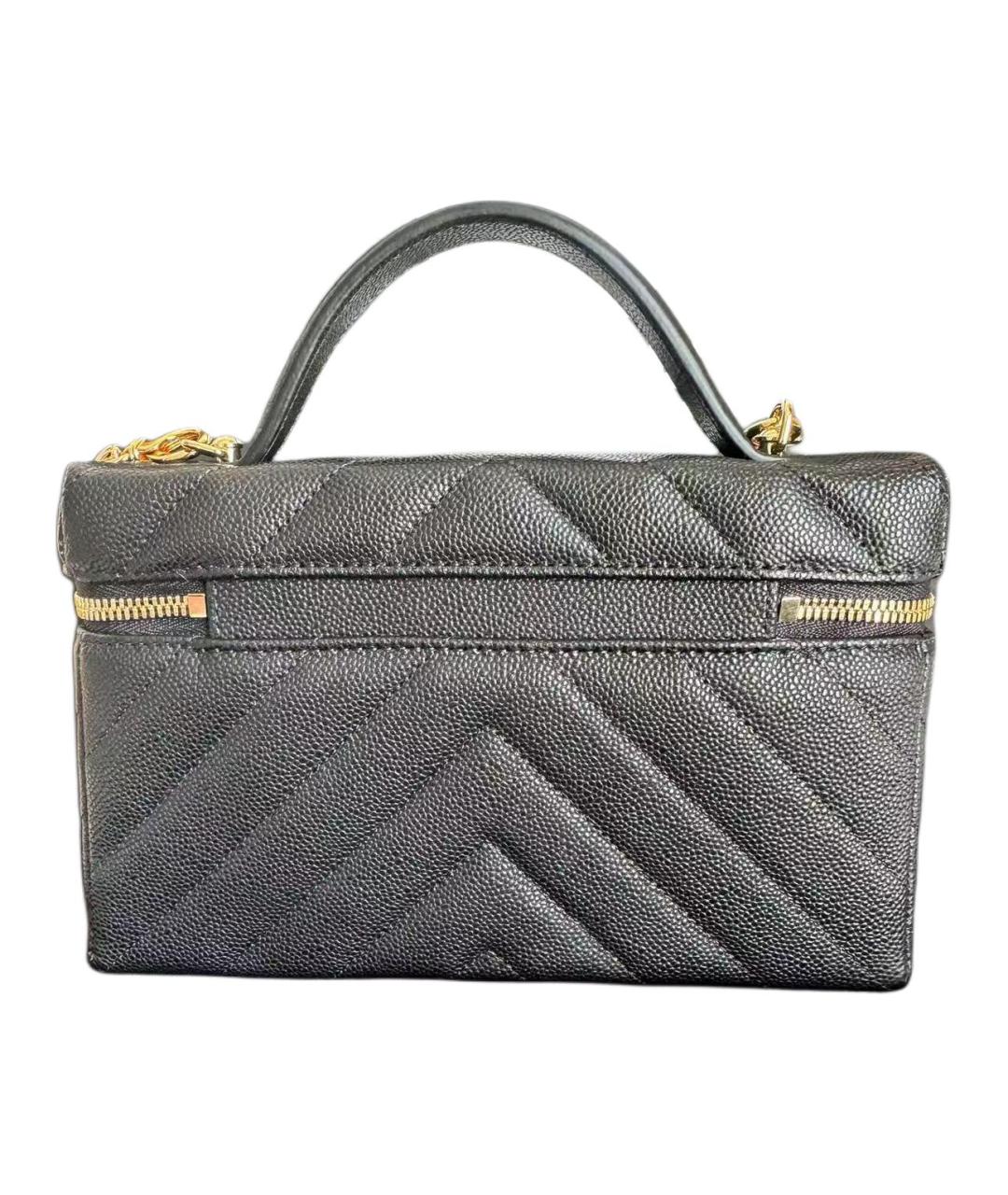 CHANEL Черная кожаная сумка через плечо, фото 2