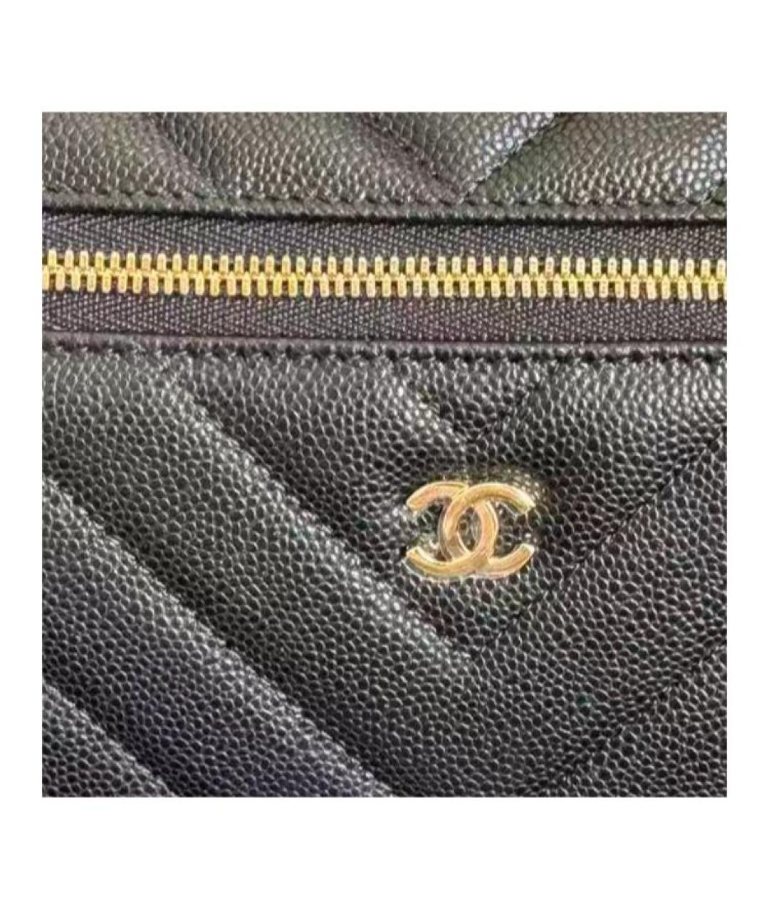 CHANEL Черная кожаная сумка через плечо, фото 3