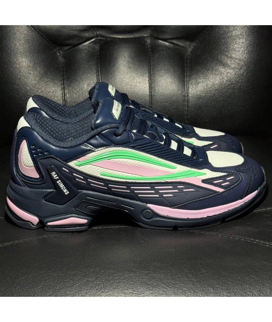 RAF SIMONS Синие текстильные низкие кроссовки / кеды, фото 9