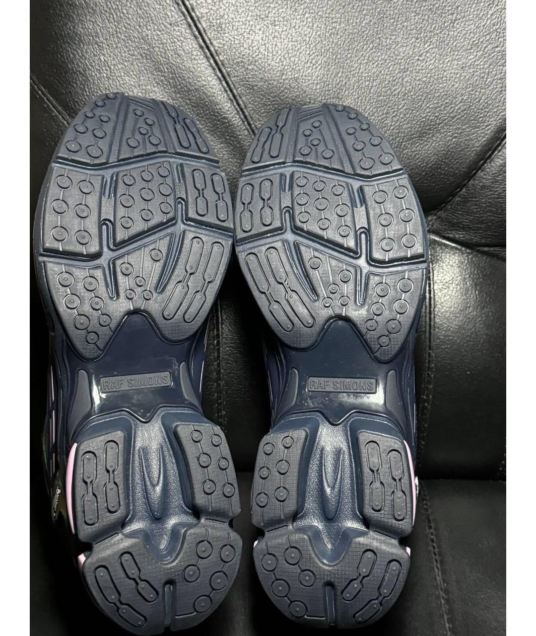 RAF SIMONS Синие текстильные низкие кроссовки / кеды, фото 8