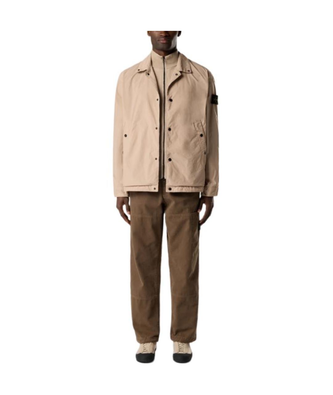 STONE ISLAND Бежевая куртка, фото 3