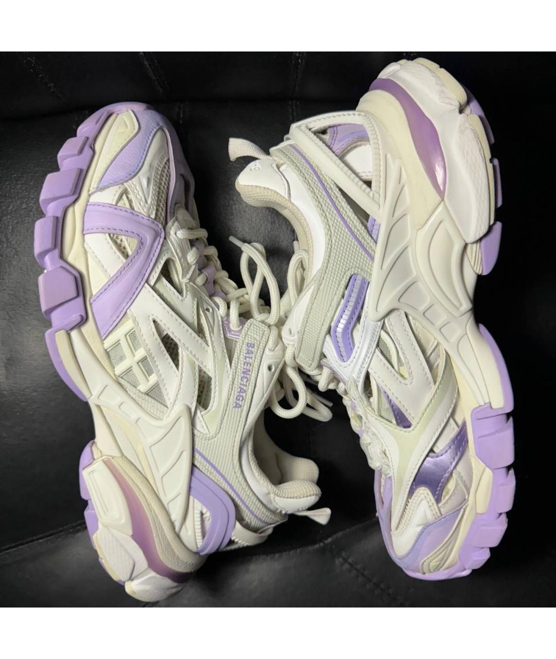 BALENCIAGA Белые текстильные кроссовки, фото 5