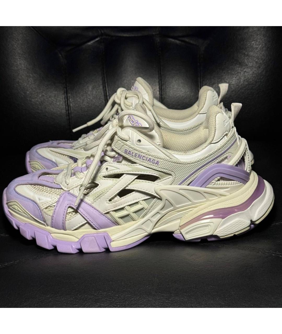 BALENCIAGA Белые текстильные кроссовки, фото 3