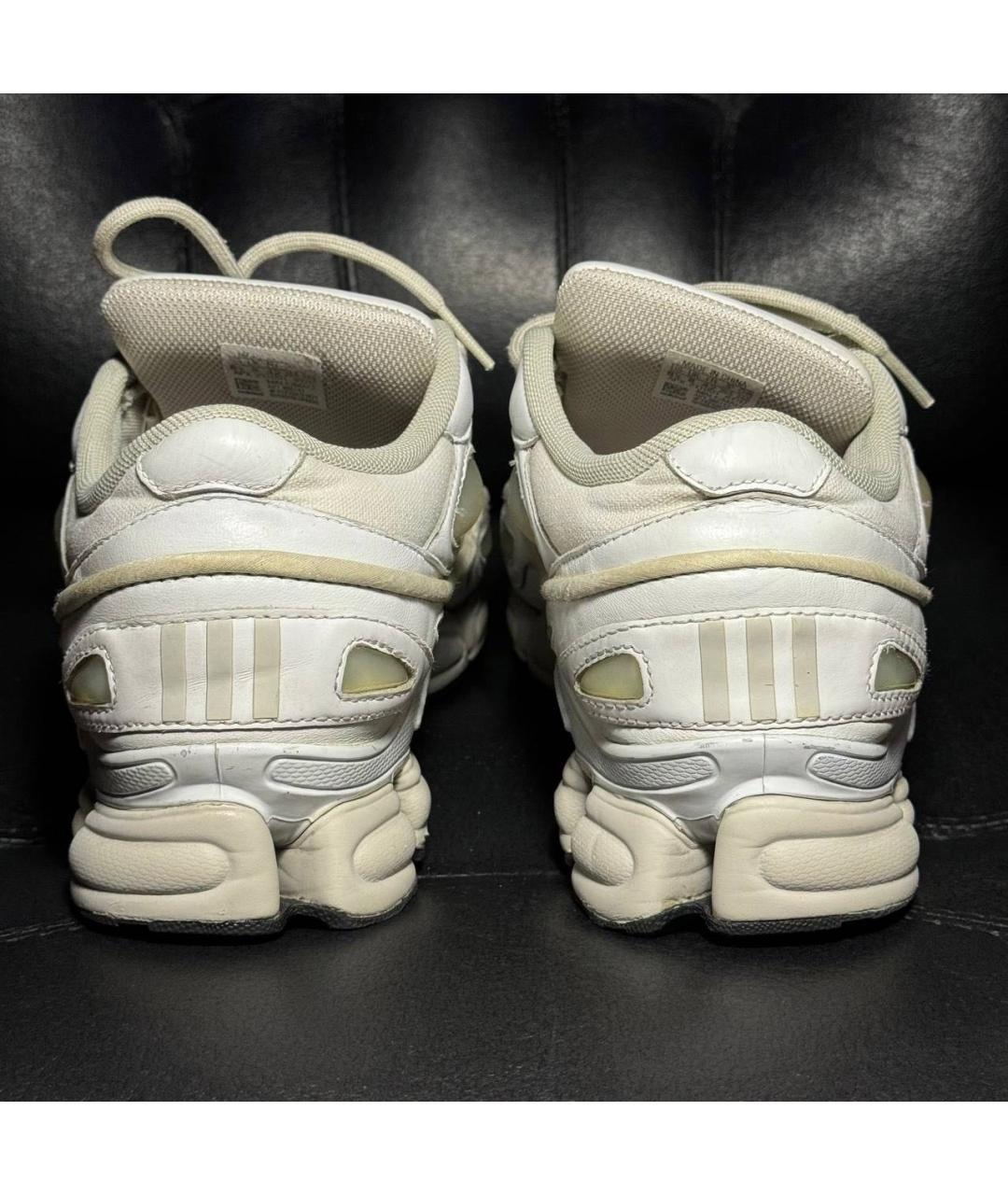 ADIDAS X RAF SIMONS Белые кожаные низкие кроссовки / кеды, фото 2