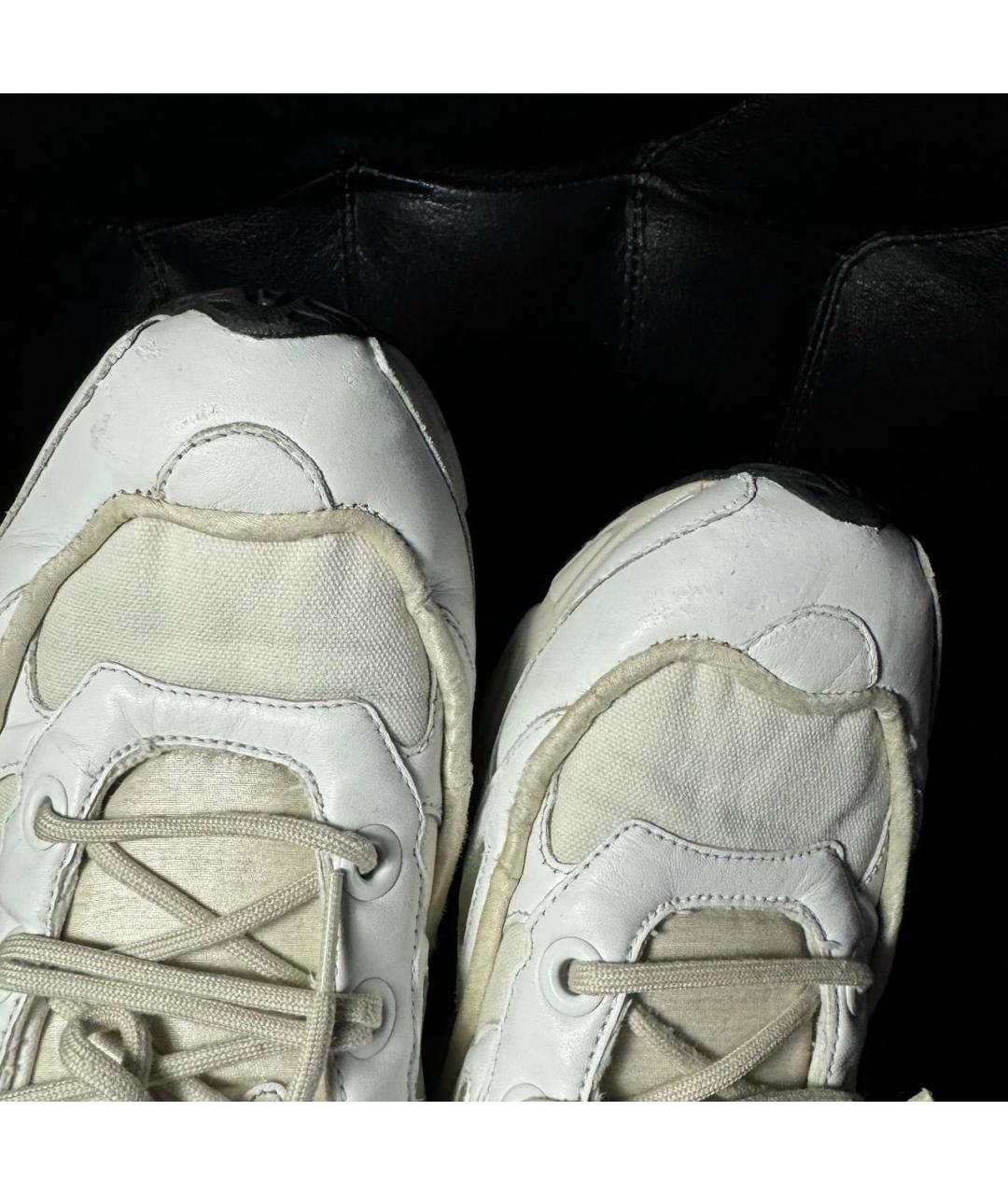 ADIDAS X RAF SIMONS Белые кожаные низкие кроссовки / кеды, фото 8